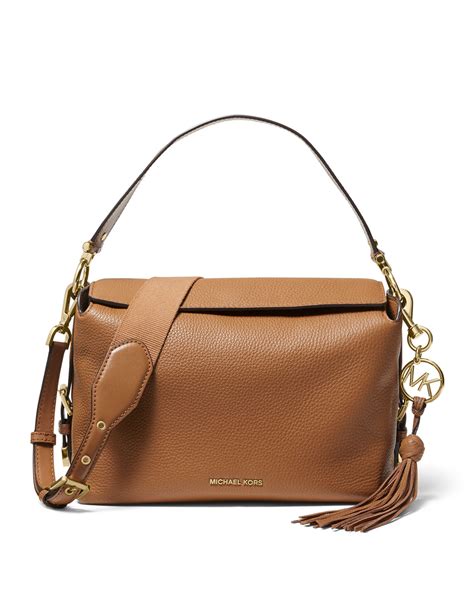 michael kors brooke pebbie small leather satchel|Michael Kors satchels.